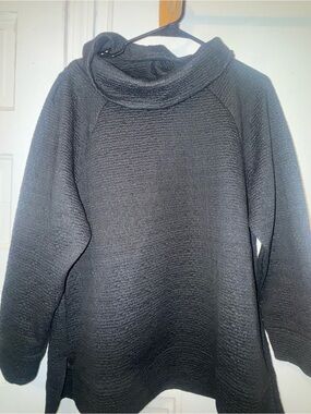 Lane Bryant Black Funnel Neck Pullover Sweater